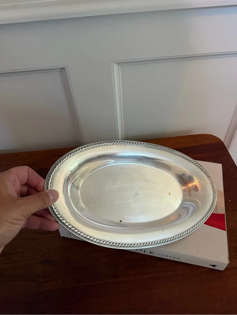 Vintage International Silver Company Silverplate Oval Tray